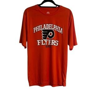 NHL‎ Philadelphia Flyers Orange Short Sleeve Hockey Tee Shirt T-Shirt Large